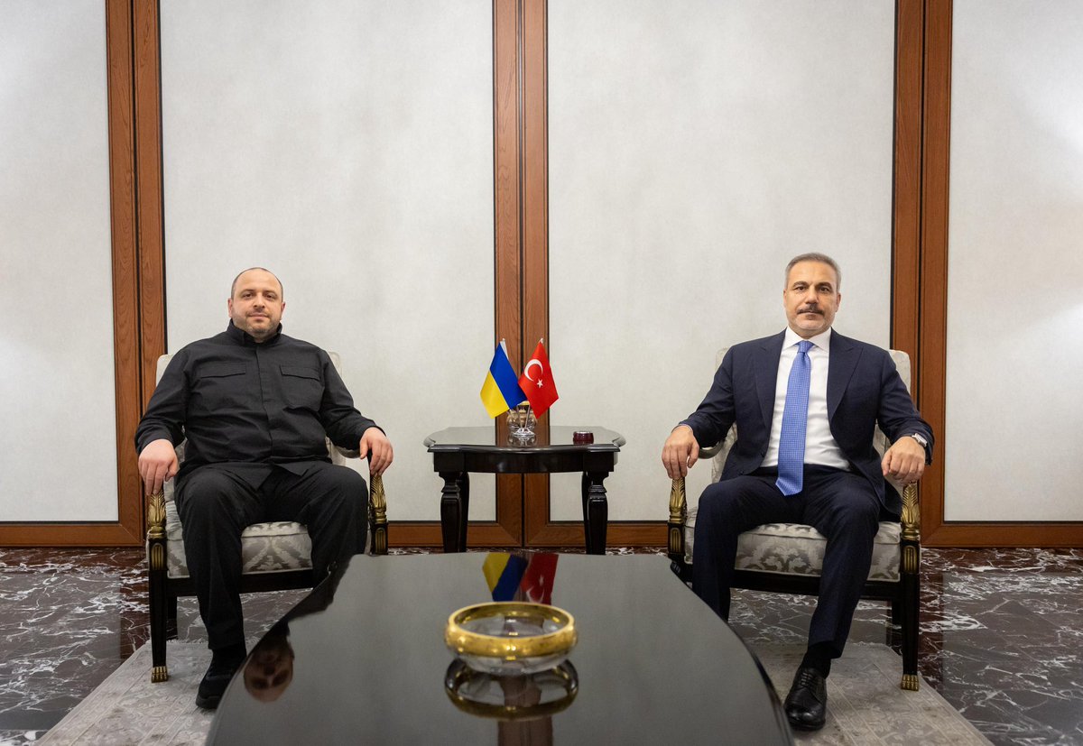 Minister of Foreign Affairs <a href="/HakanFidan/">Hakan Fidan</a> met with Rustem Umerov, Secretary of the National Security and Defense Council of Ukraine, in Ankara.