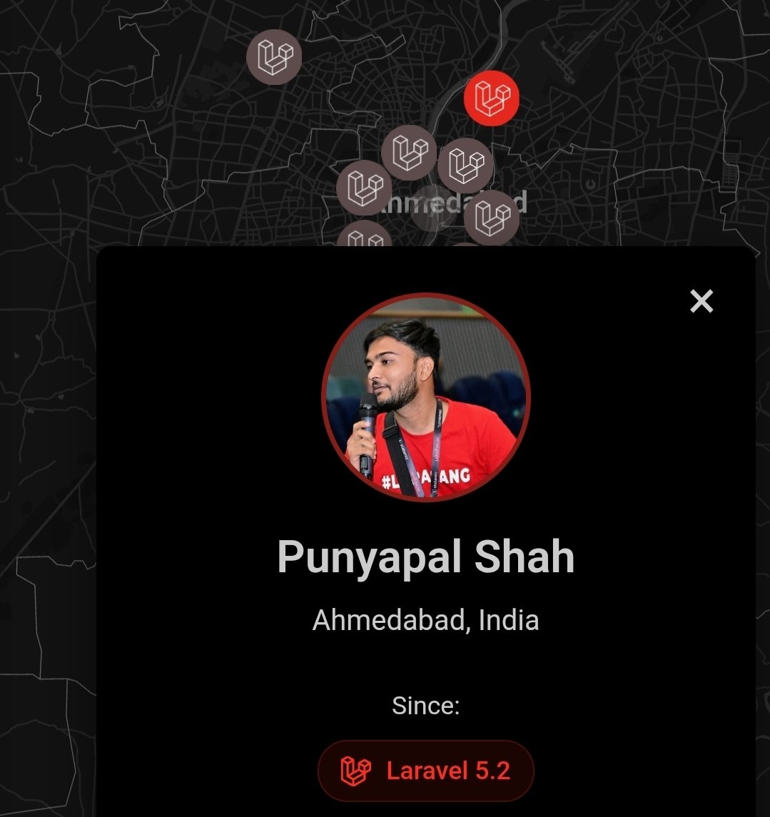 MrPunyapal's tweet image. Laravel devs, Are you on Laramap.dev? 🤔