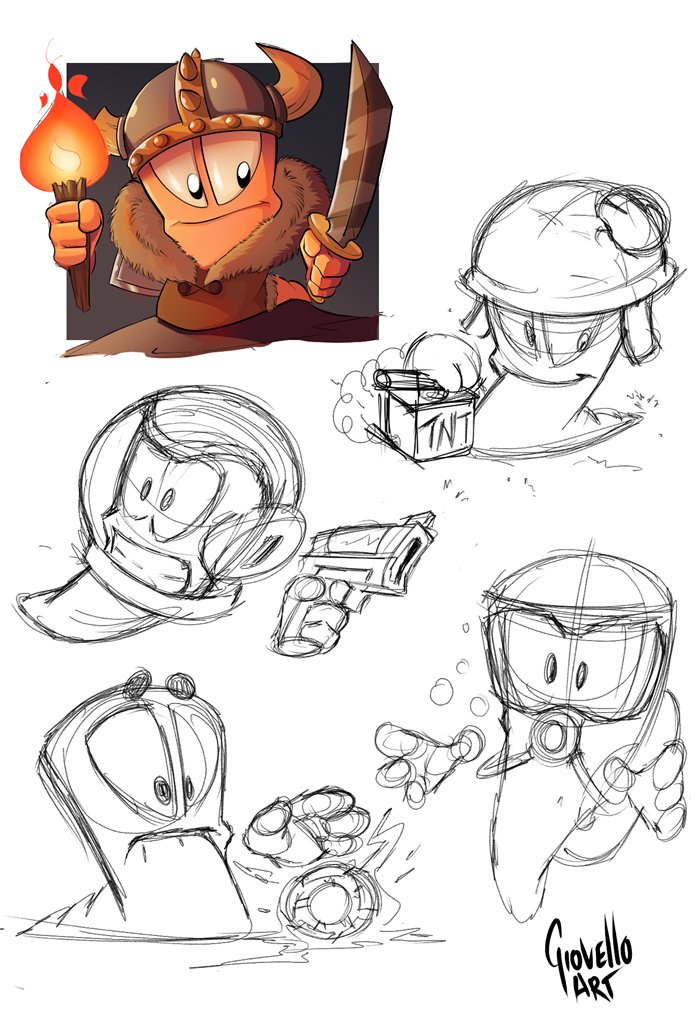 I'm delighted that my Worms fan art has reached <a href="/Team17/">Team17</a> . I've created other drawings as a small tribute to the <a href="/WormsTeam17/">Worms</a>  universe, which has always inspired me. If there's ever an opportunity to work on the series as an illustrator or concept artist, I'm ready!