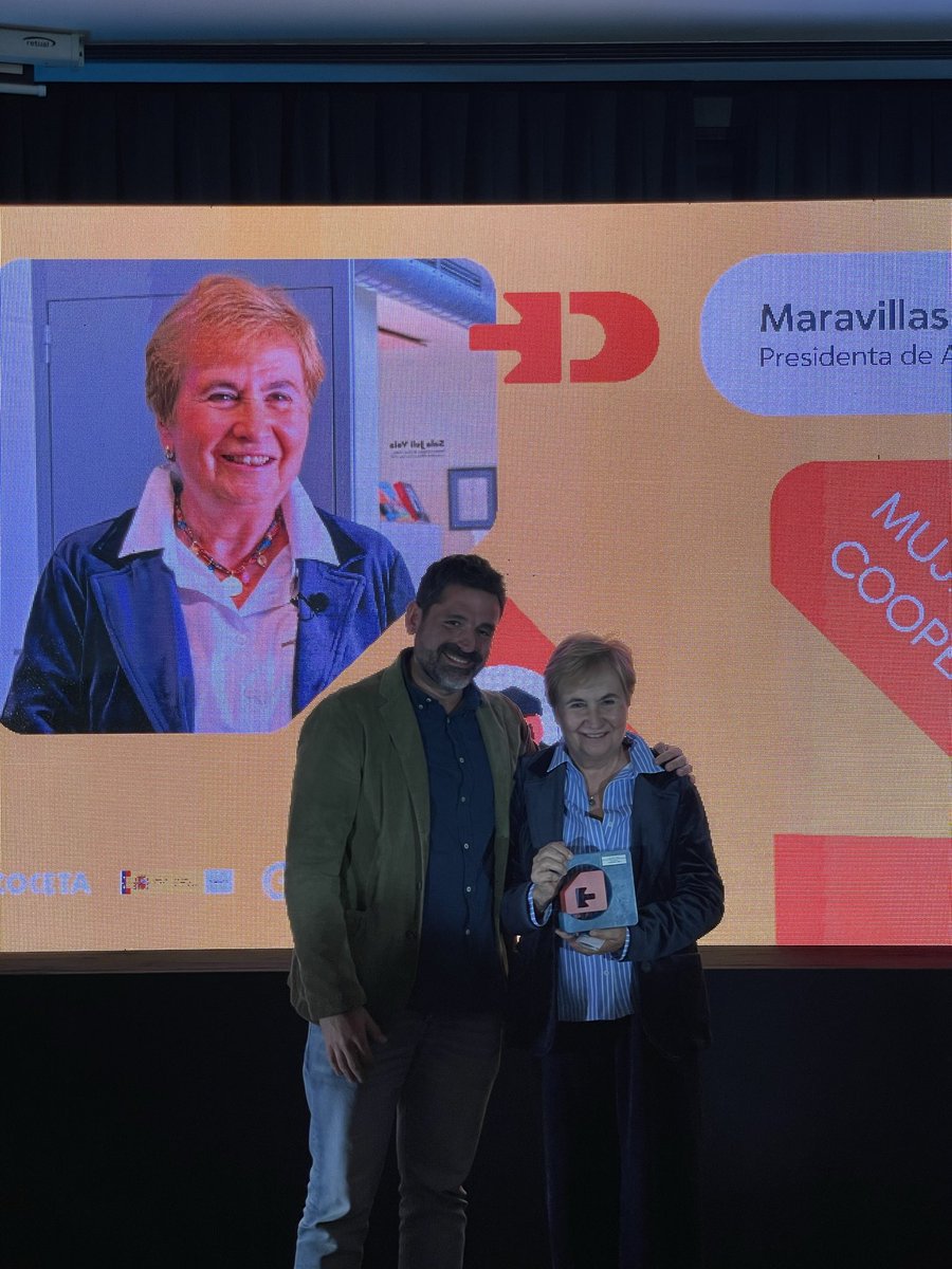 Coopsdetrabajo's tweet image. 🏆El galardón a “Mujer Cooperativista” es para Maravillas Rojo @mavirojo por una trayectoria de vida dedicada a la iniciativa emprendedora, el impulso del cooperativismo y la #EconomiaSocial. ¡Una gran referente! ¡Enhorabuena! 
@coopstreball @AbacusCoop