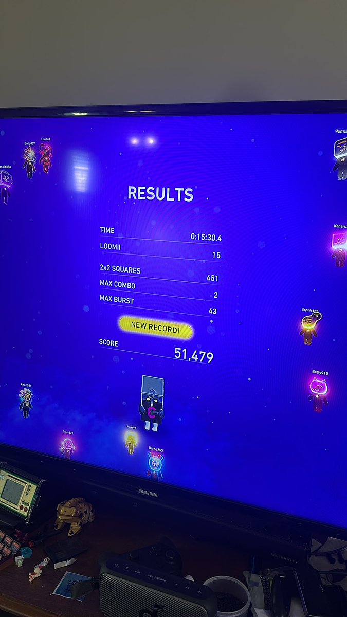 2bittommy's tweet photo. Boy do I need to get back up to scratch! That C rating is rough 🤣🤣🤣@enhance_exp Lumines Arise is tough but SO MUCH FUN!!!! Absolutely love the burst mechanic!! 15/10 stars!!! WELL DONE!!! https://t.co/S5dvqsbG43