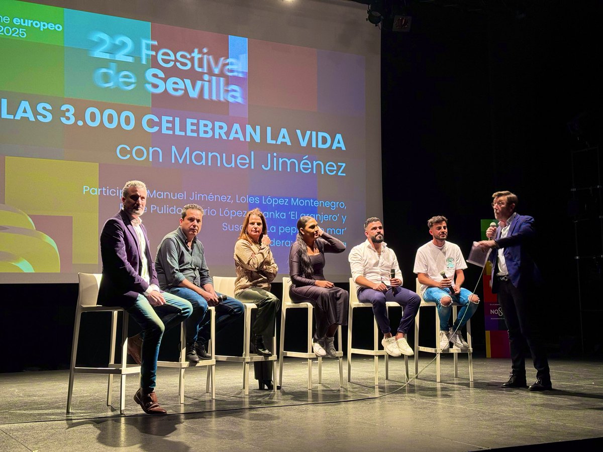 Hoy presentamos la serie documental #Las3000CelebranLaVida en el <a href="/festivalsevilla/">Festival Sevilla</a>. Gracias por el respaldo a <a href="/canalsur/">CanalSur</a>! 

Qué orgullo de equipazo de <a href="/Proamagna/">Proamagna</a>! ❤️
