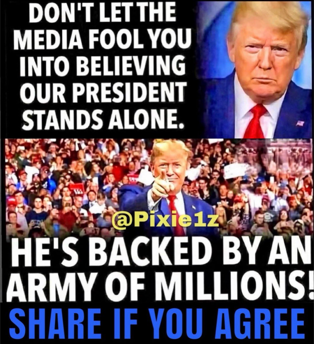 President Trump is backed by millions of Americans.