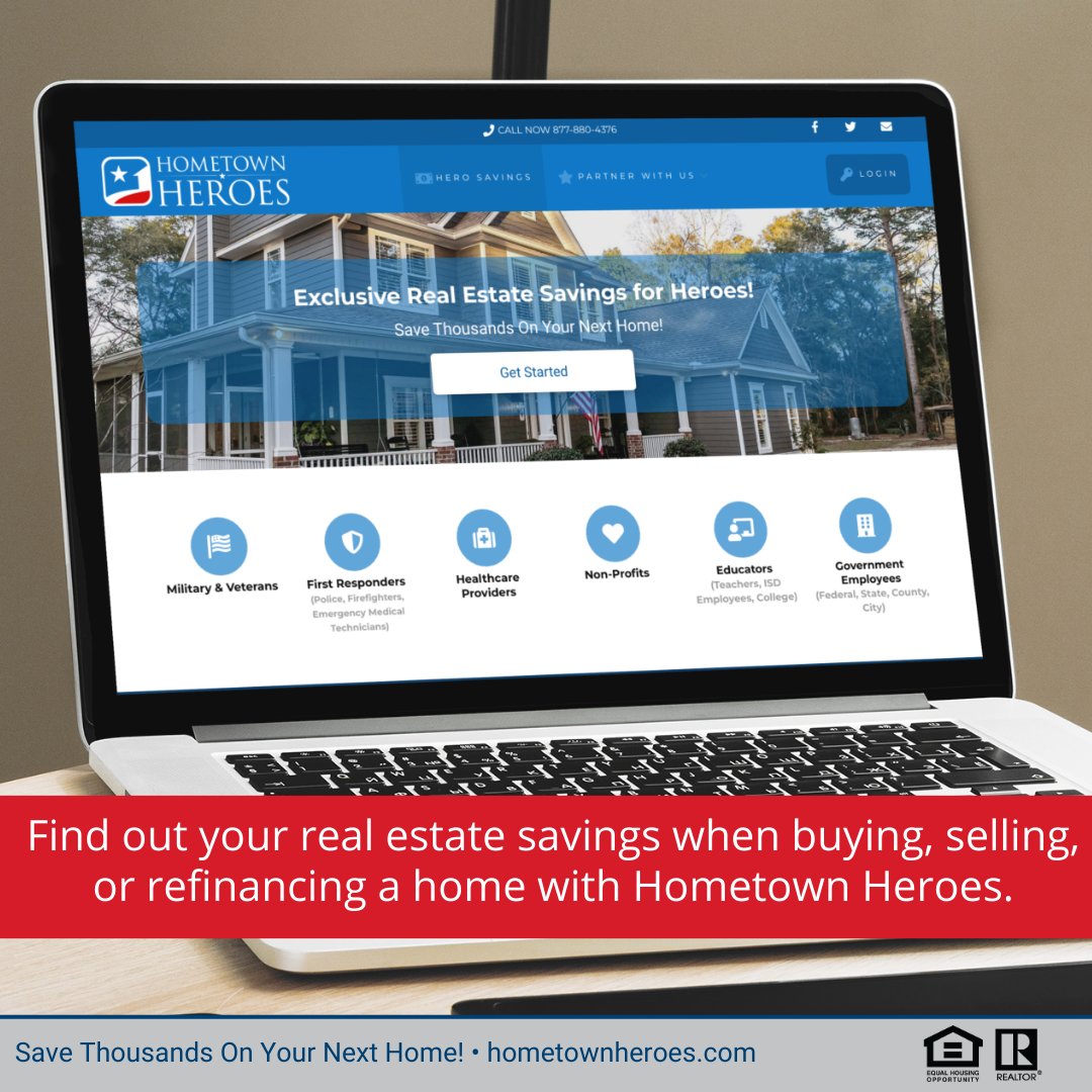 tcozik's tweet photo. Discover your real estate savings when buying a home with Hometown Heroes! Contact me today to learn more. https://t.co/hsu4VhYOEG
