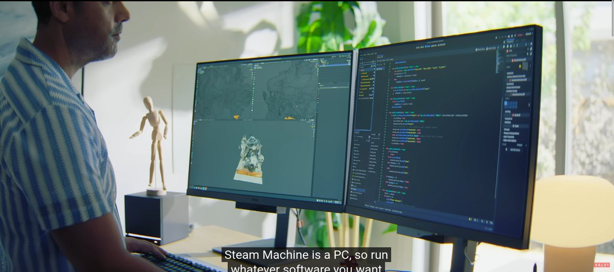 godot at the steam hardware anouncement trailer LETS GO