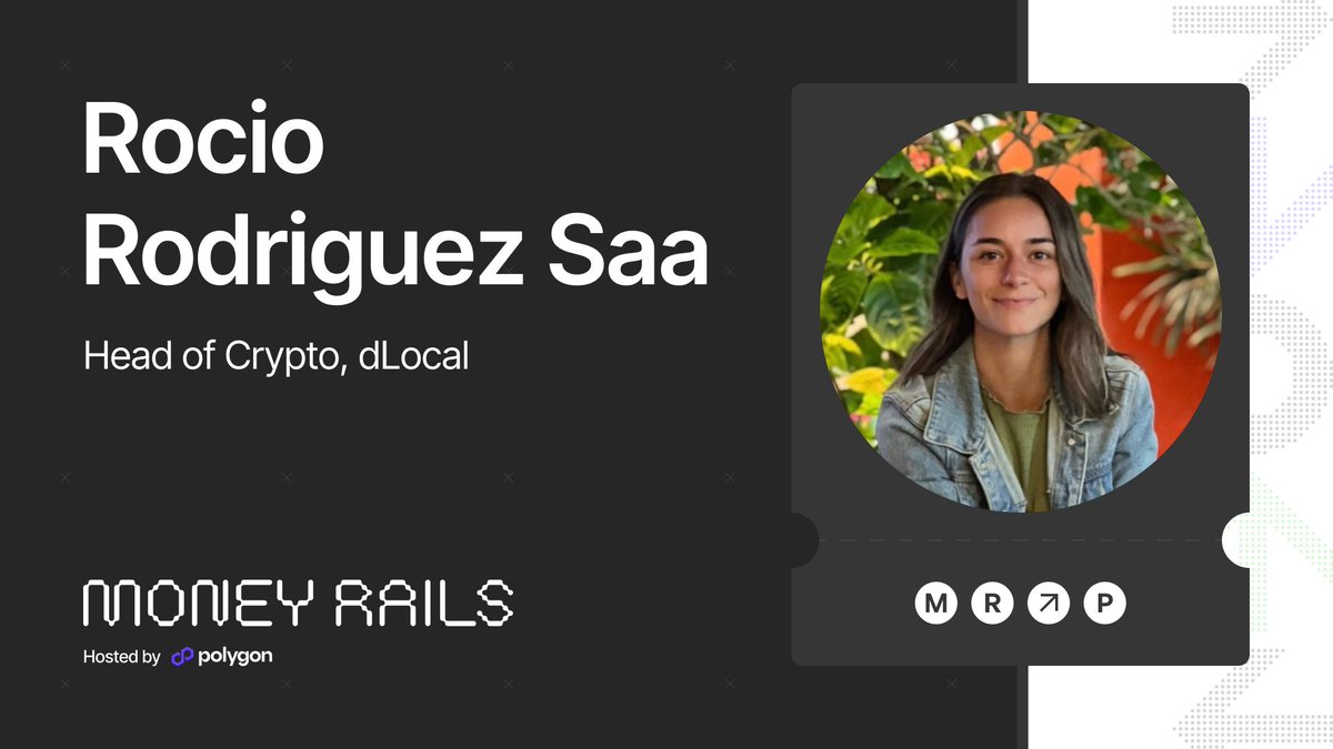 0xPolygon's tweet photo. Join @rociorsaa from @dLocalPayments at Money Rails on Nov 18.

Sign up: https://t.co/uILYP4l4gc https://t.co/edWHBtubN4