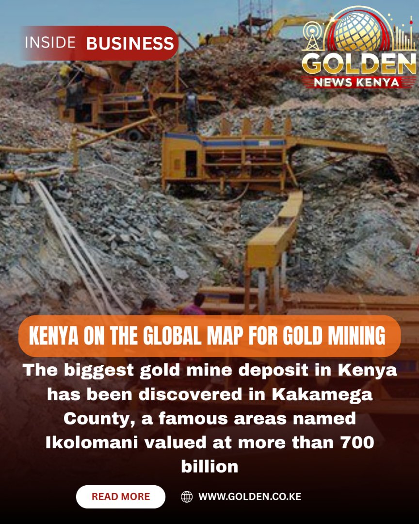 KazzKenya's tweet photo. The biggest single gold reserve in Kenyan history.​ A record breaking gold deposit, estimated at $683 billion, has been discovered in Kakamega by Shanta Gold. This put Kenya on the competition levels with countries like South Africa
#home4kenyanstories https://t.co/v71BVYtDmF