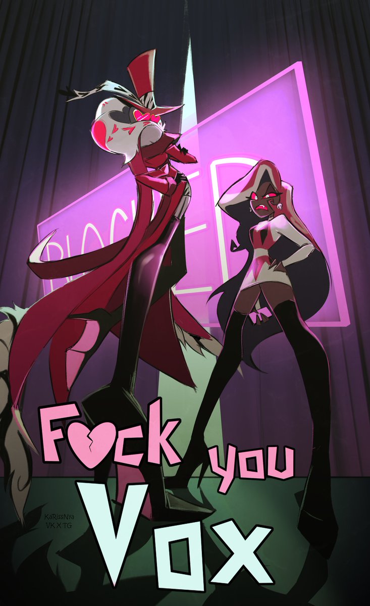 He deserved it😭

#HazbinHotel #HazbinHotelFanart #Velvette #Valentino #Vox #TheVees #Vees