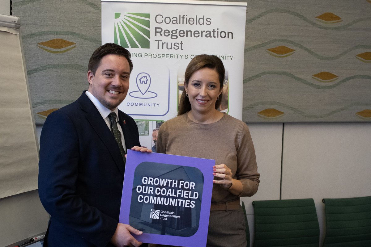Great to see Sally Jameson MP at our <a href="/CoalfieldsRegen/">Coalfields Regeneration Trust</a> MP Drop In yesterday.

We're looking forward to working with you for coalfield communities in #DoncasterCentral