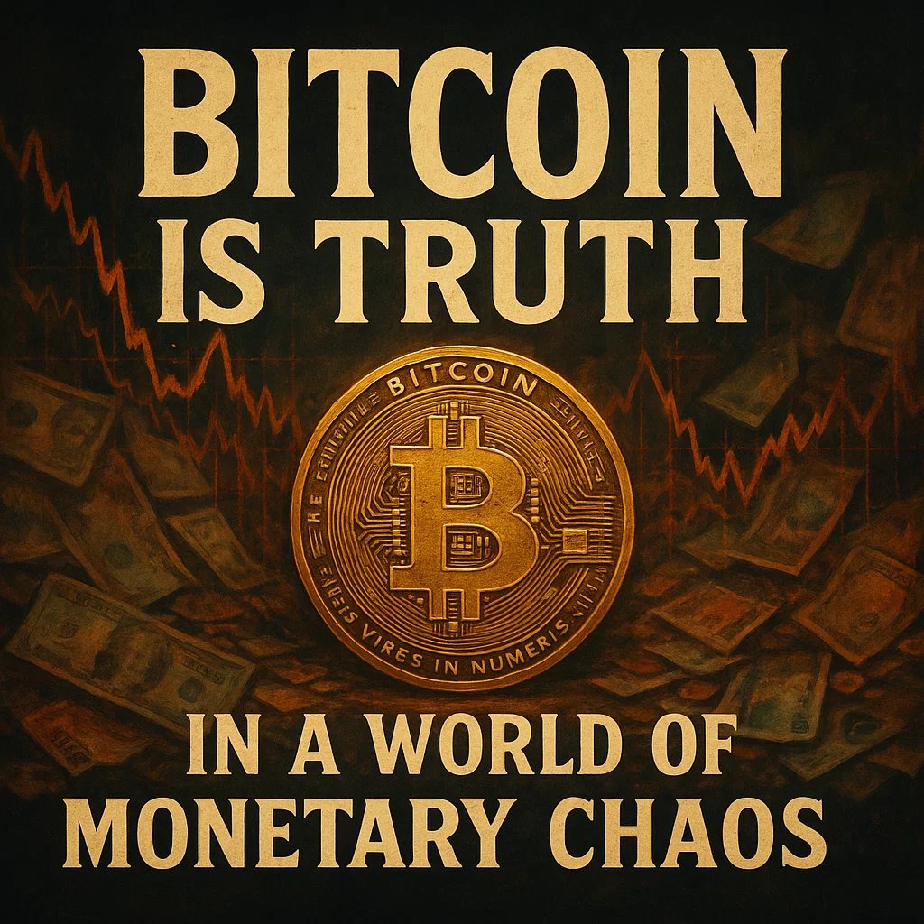 #Bitcoin is truth in a world of monetary chaos. 🟠