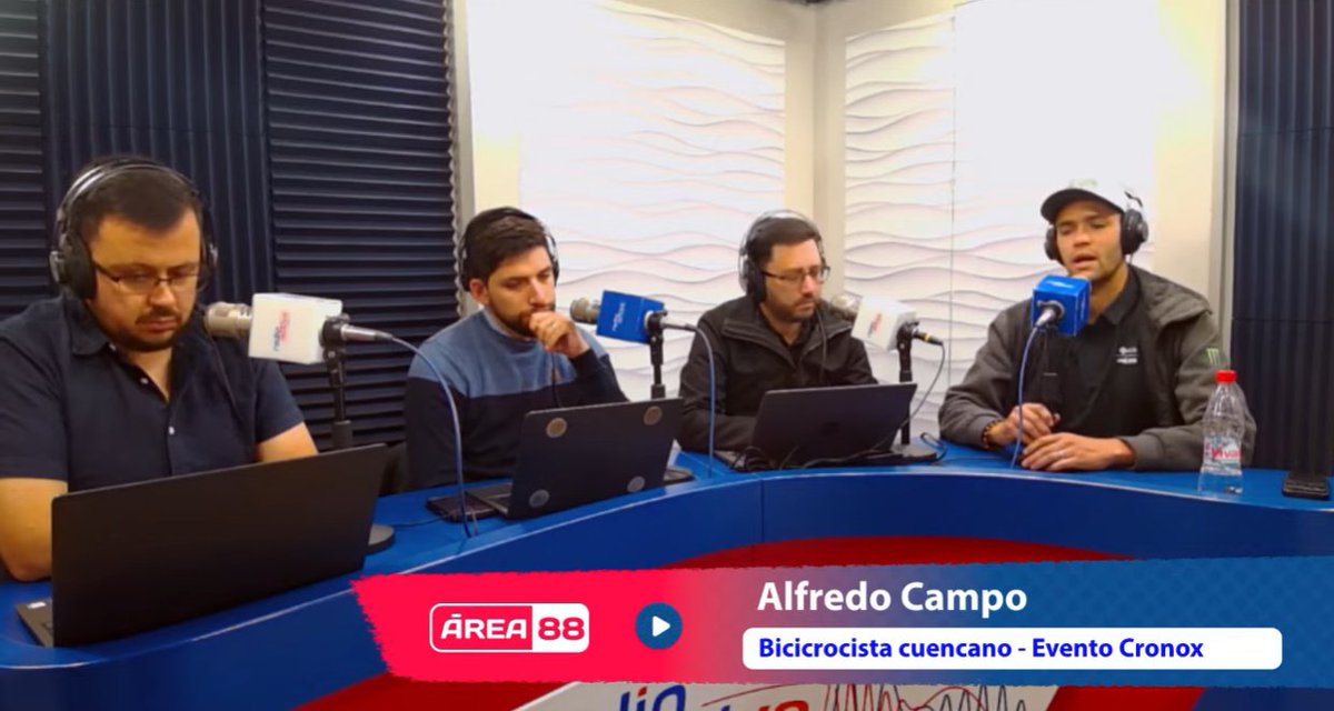 Area88ok's tweet image. AHORA en #Area 88 conversamos con @alfredocampov, bicicrocista cuencano que organiza el evento CRONOX en próximos días.

📻 88.5FM CUE | 103.3FM GYE
🌍 radioactiva.ec
📲 LIVE youtube.com/watch?v=IWqmpq…