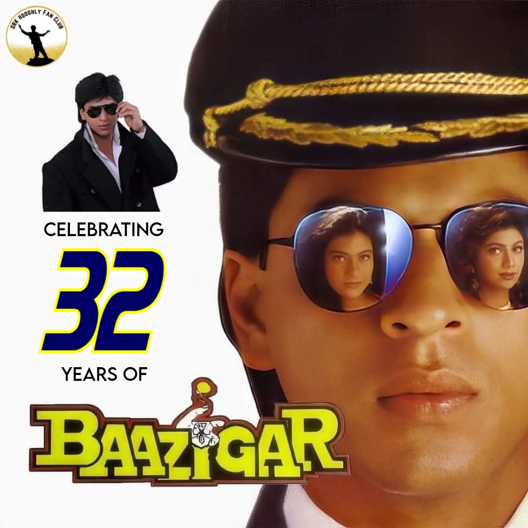srkhooghlyfans's tweet photo. Celebrating #32YearsOfBaazigar 💥

A Movie Which has Unforgettable moments & timeless dialogues 🌟 SRK's stellar performance as Ajay Sharma won everyone's hearts and his 1st Filmfare for Best Actor 🏆 Yeh Kaali Kaali Aankhein still captivates us ❤️

@iamsrk @itsKajolD @KarunaBadwal @pooja_dadlani @8ellaM @BilalS158