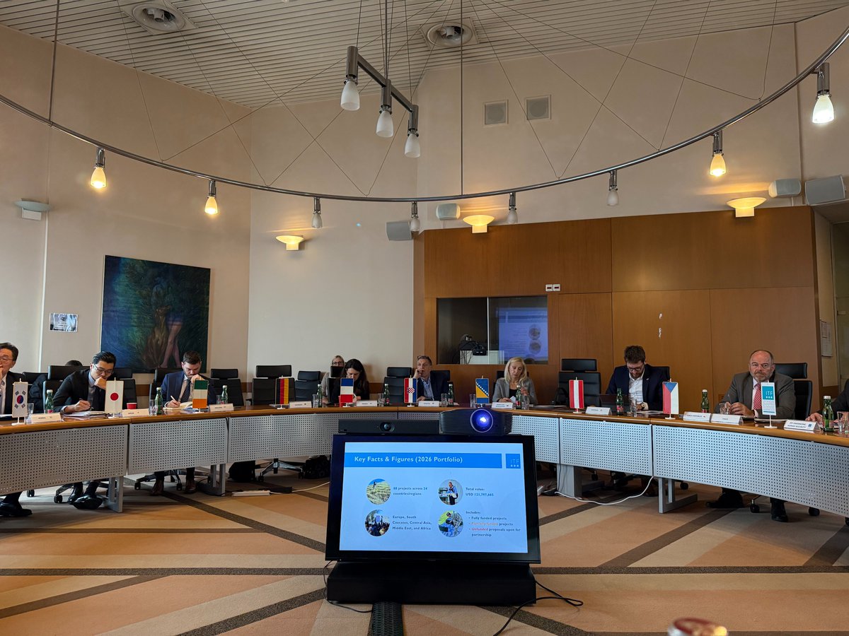 Today, ITF held the 55th Session of its Board of Advisors, chaired by Amb. Jiří Kuděla 🇨🇿.
ITF Director Amb. Tomaž Lovrenčič presented the Intermediate Report 2025 &amp; Portfolio of Projects 2025, highlighting ITF’s global work and future priorities 🌍.

🙏 Grateful to all Board