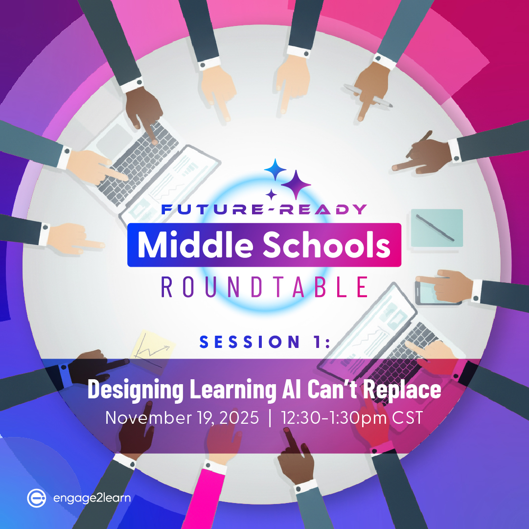 engage_learning's tweet image. AI moves fast. MS Leaders: Design learning for the &apos;human edge&apos; AI can&apos;t replicate. Leave with trusted connections and a 30-day action plan to drive student ownership &amp;amp; employability skills now.

📅 November 19 | ⏰ 12:30–1:30 PM CST

👉Register here: bit.ly/4nNmRgh