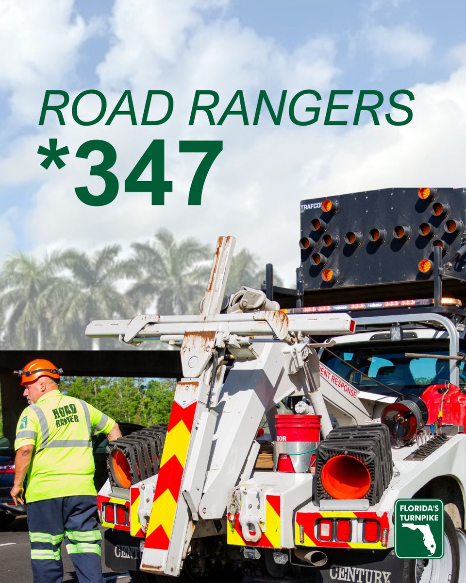📷 FLORIDA DRIVERS: Save this post - it could save your day!

Spotted a white vehicle with our Road Rangers logo? That's your guardian angel on the road! Since 2000, these incredible pros have helped over 6.1 million motorists get back on their journey safely.

Need help? Just