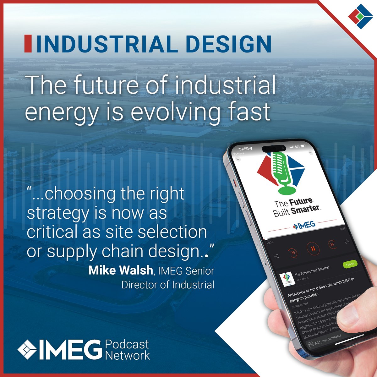 Small modular reactors (SMRs) are gaining attention for their ability to deliver zero-carbon baseload power right on site.

🎙️IMEG Senior Director of Industrial Mike Walsh discusses the technology on The Future Built Smarter podcast.

🔗 Listen here: pulse.ly/mixlkmz1wa