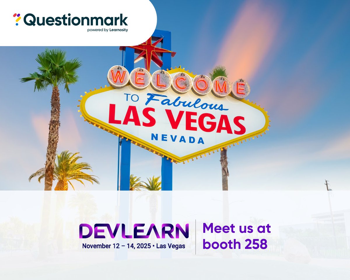 Visit us at booth 258 to explore how our assessment solutions shape, strengthen, and safeguard the future of L&amp;D.

Don’t miss live demos on:
 💡 Performance-based testing
 ⚙️ AI-powered authoring and scoring
 📊 Advanced analytics
Stop by and see what’s next for L&amp;D innovation.
