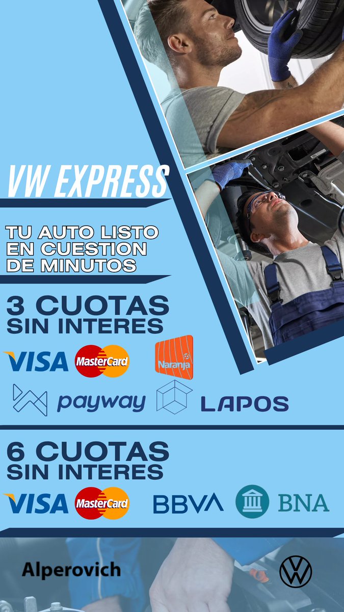 AlperovichSA's tweet image. Volkswagen Express es la mejor alternativa para realizar el mantenimiento de tu Volkswagen fuera de garantía.
Te esperamos en Adolfo de la Vega 379
#postventa #Expressservice #vw #volkswagen