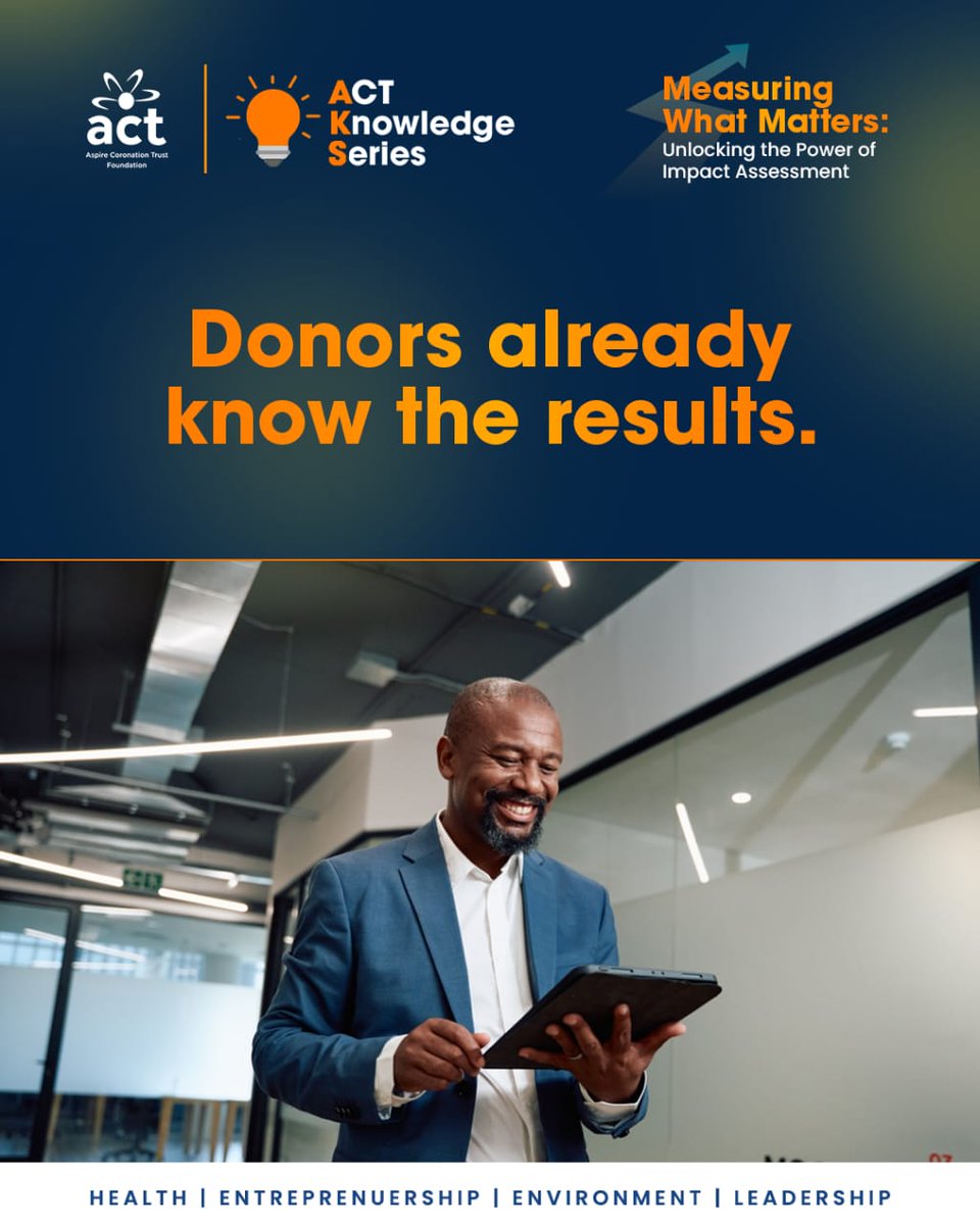 ACTFoundation_'s tweet image. At this month’s ACT Knowledge Series, we are unpacking “Measuring What Matters: Unlocking the Power of Impact Assessment.”

Yet to register? Click the link in our Bio Now!

#ACTFoundation #ACTKnowledgeSeries #MeasuringWhatMatters #ImpactAssessment #NonprofitGrowth