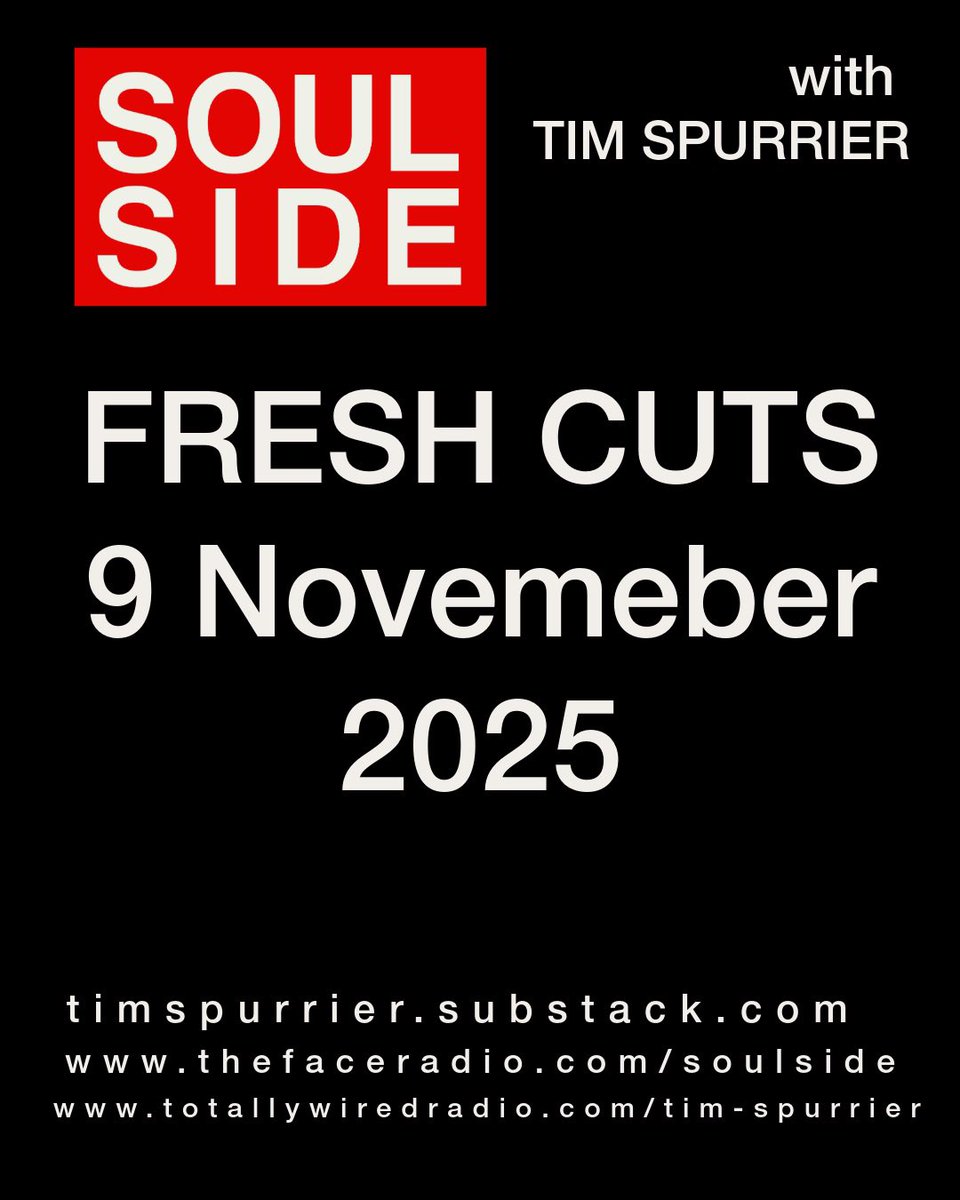 This week’s Soulside Fresh Cuts: new grooves from The Olympians, Blue Lab Beats, The Blaxound, CROOKS INC., Jackie Edwards &amp; Prince Fatty, St. Panther, and more.
Modern soul, jazz, and rhythm for sharp ears.

Full notes:
open.substack.com/pub/timspurrie…

#freshcuts #soul #jazz #funk