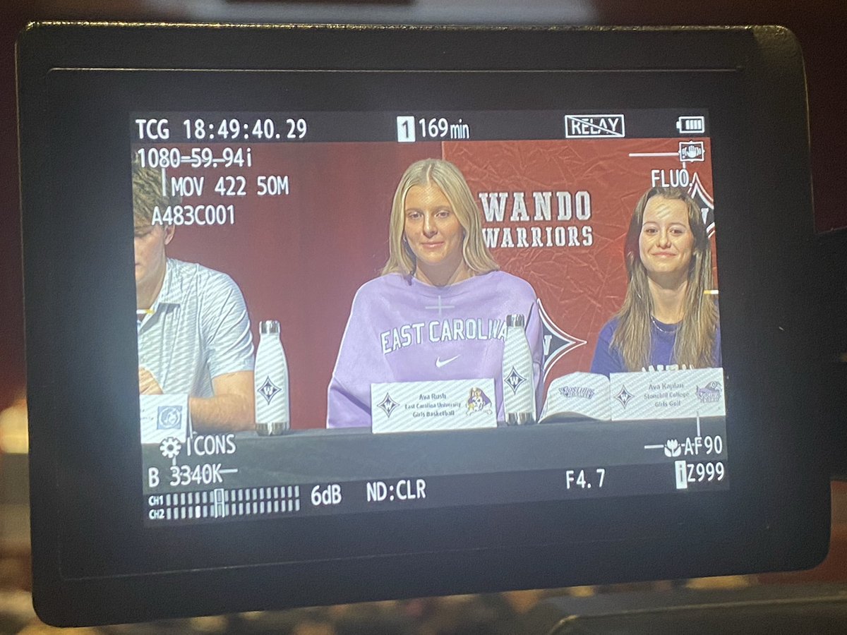 A big Wednesday at Wando.

13 <a href="/Wando_Athletics/">Wando Athletics</a> student athletes signing this morning to continue their athletic &amp; academic careers.

<a href="/wandovb/">Wando Volleyball</a>’s Violet Poole heading to CofC

<a href="/WandoWarriorWBB/">Wando High School Women’s Basketball</a>’s Ava Rush heading to East Carolina 

<a href="/WCBD/">WCBD News 2 | Count on 2</a>