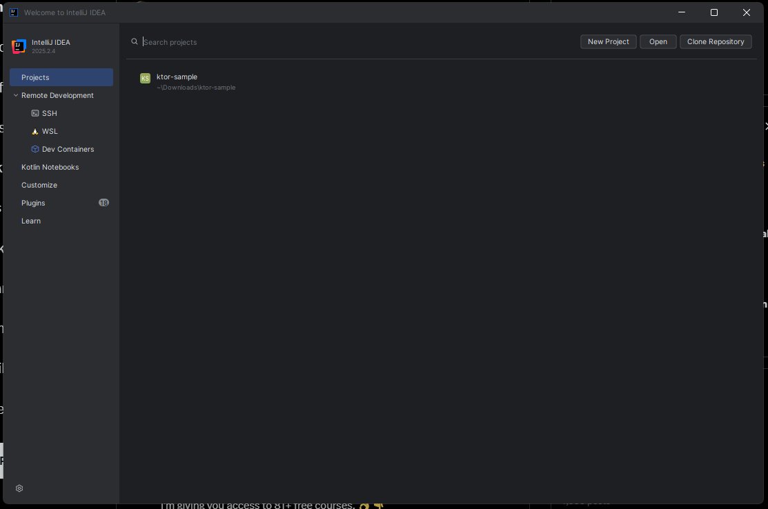 awstine_jessy's tweet image. Just got started with Ktor, backend for Kotlin devs
#kotlinprogramming  🥳