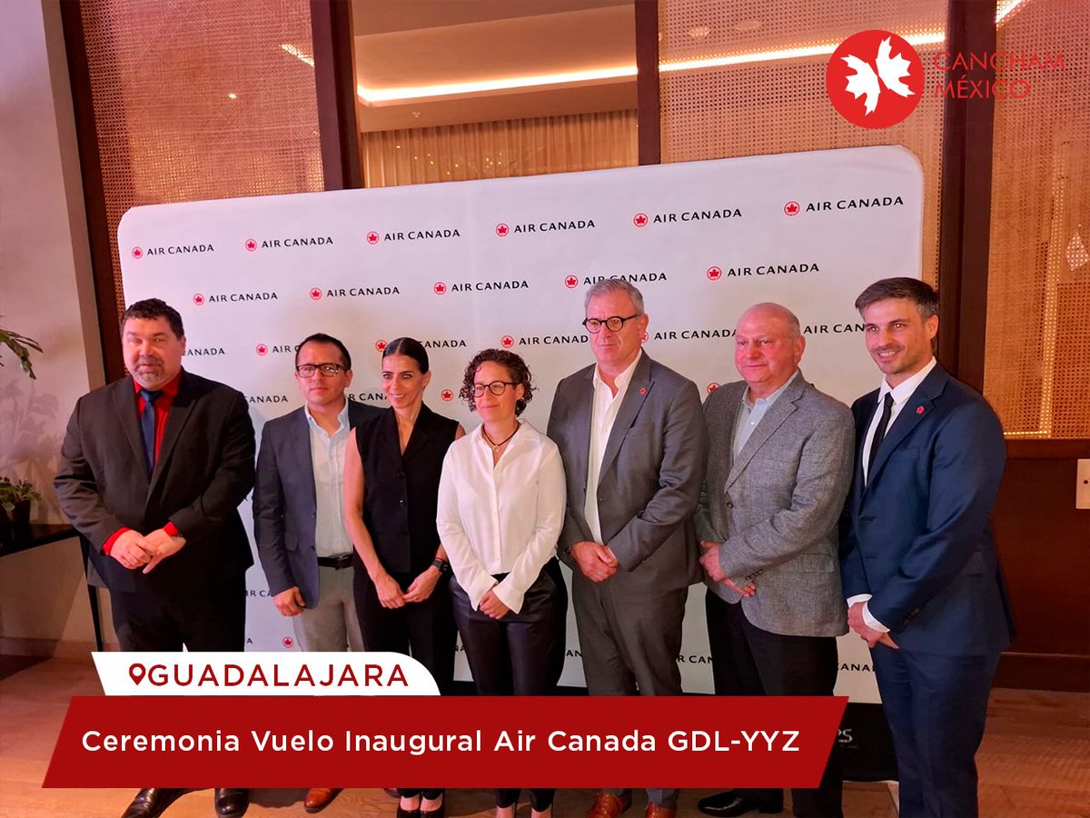 CanCham México se enorgullece de haber participado en la Ceremonia del Vuelo Inaugural Guadalajara–Toronto, celebrada el miércoles 5 de noviembre de 2025.

Esta nueva ruta marca un hito trascendental para Air Canada en México y representa un paso estratégico para fortalecer la