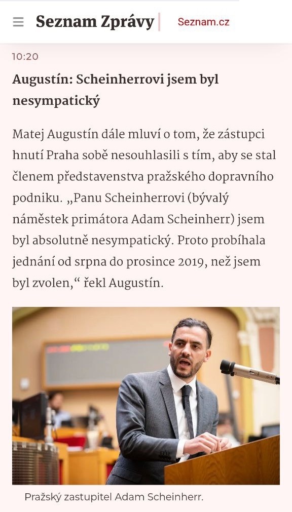 Zrovna na tomhle se s panem Augustínem shodneme 🙂