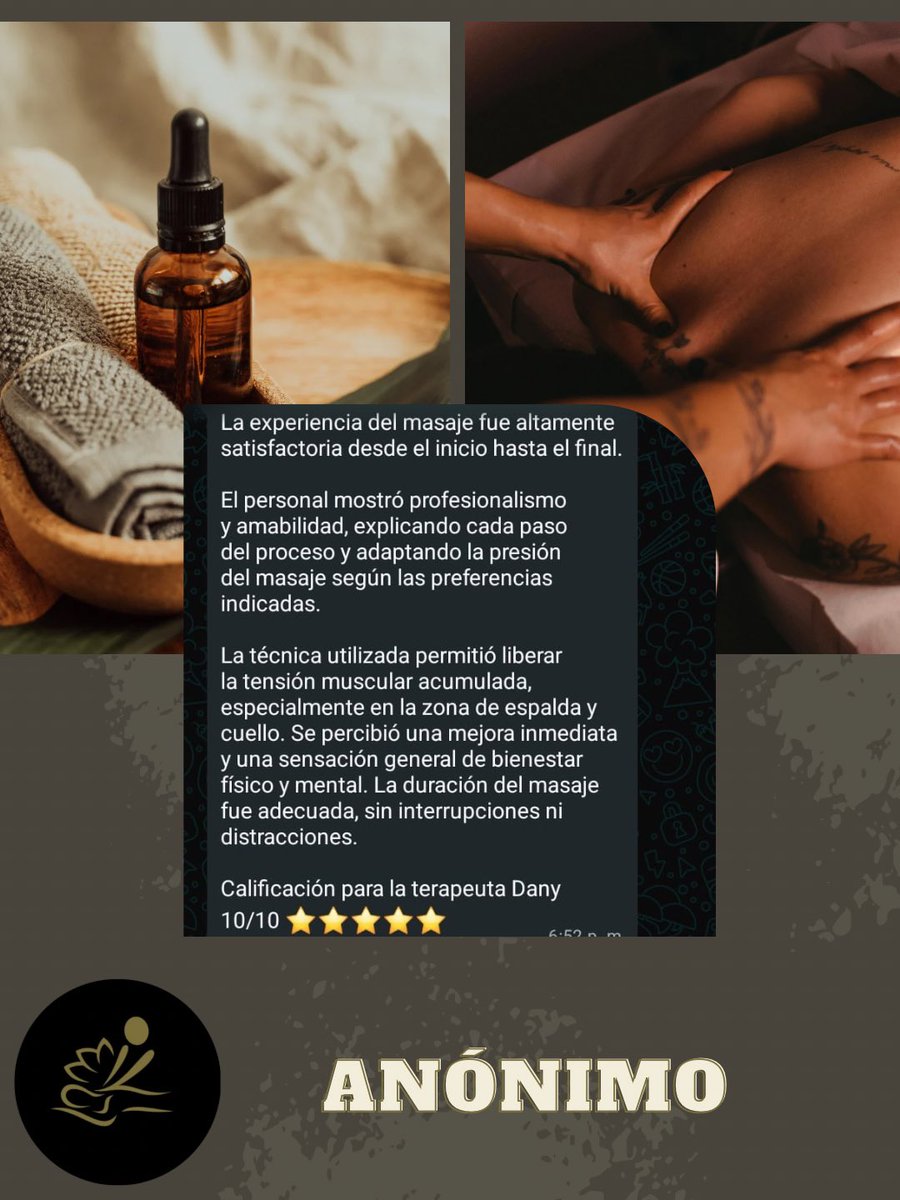 👙 Nos inspiran reseñas como la tuya, donde se nota que cada detalle fue disfrutado. Gracias por permitirnos ofrecerte momentos de serenidad y confort dignos de un verdadero caballero. 🤳🏼 2214104957 🔥 

#clientes #clientesfelices #BienestarMasculino  #Puebla  #masajeconobsidiana