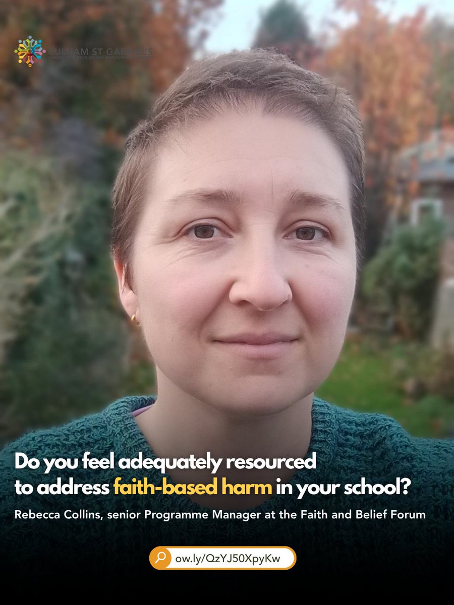 culhamstgabriel's tweet image. 📚 Our third blog for #InterFaithFocusWeek is by Rebecca Collins, a Senior Programme Manager at the @faithbelieforum.
She explores how restorative justice can help schools respond to faith-based harm and build understanding across communities.
🔗 ow.ly/QzYJ50XpyKw