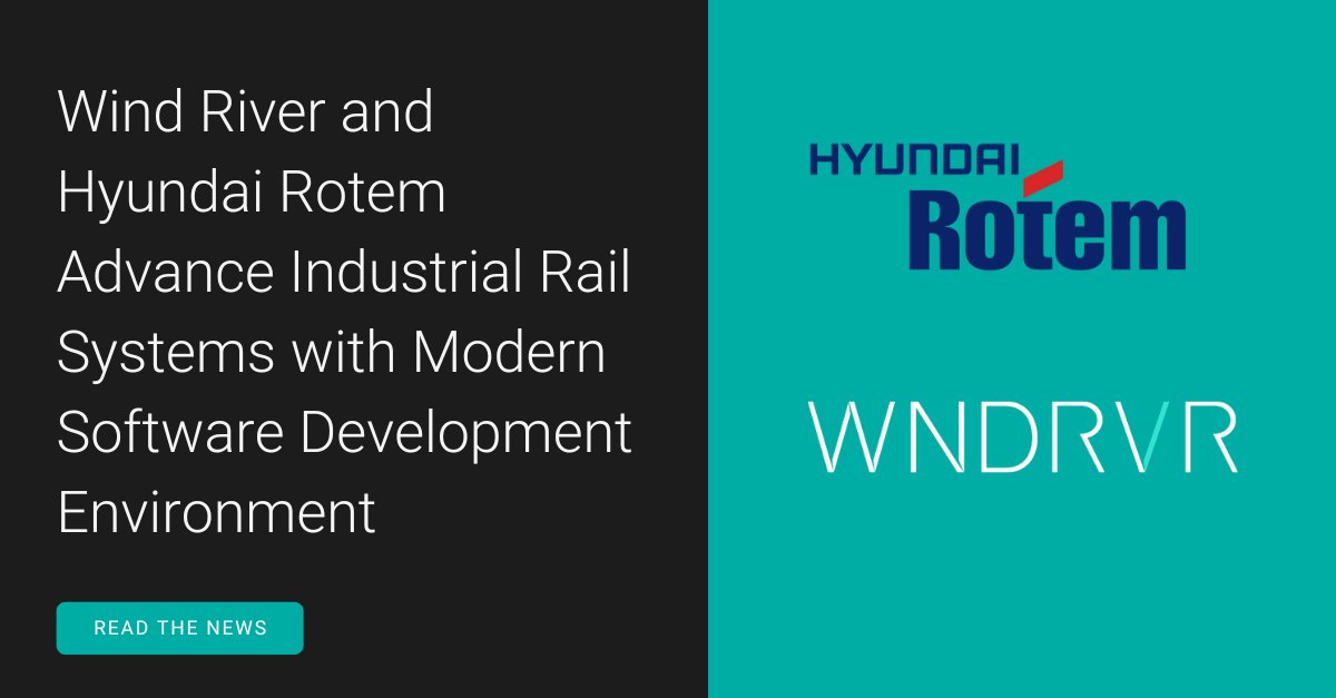 WindRiver's tweet image. “We are thrilled to support Hyundai Rotem on its journey toward software-defined, autonomous transportation systems.” -- Javed Khan, EVP and president of Software, Advanced Safety, and User Experience, Aptiv

🔗windriver.com/news/press/new…

#IntelligentSystems #SoftwareDefinedVehicles