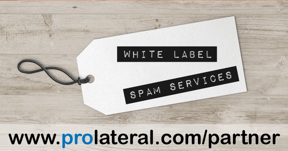 prolateral's tweet image. Resell #Email #SpamFilter Services and expand your portfolio.

  - Your Logo, Your Brand 
  - Your revenue  

prolateral.com/partner 

 #𝗪𝗵𝗶𝘁𝗲𝗟𝗮𝗯𝗲𝗹𝗨𝗞 #WhiteLabel #ITSupport #ITServices #MSP  #Hosting #B2B
