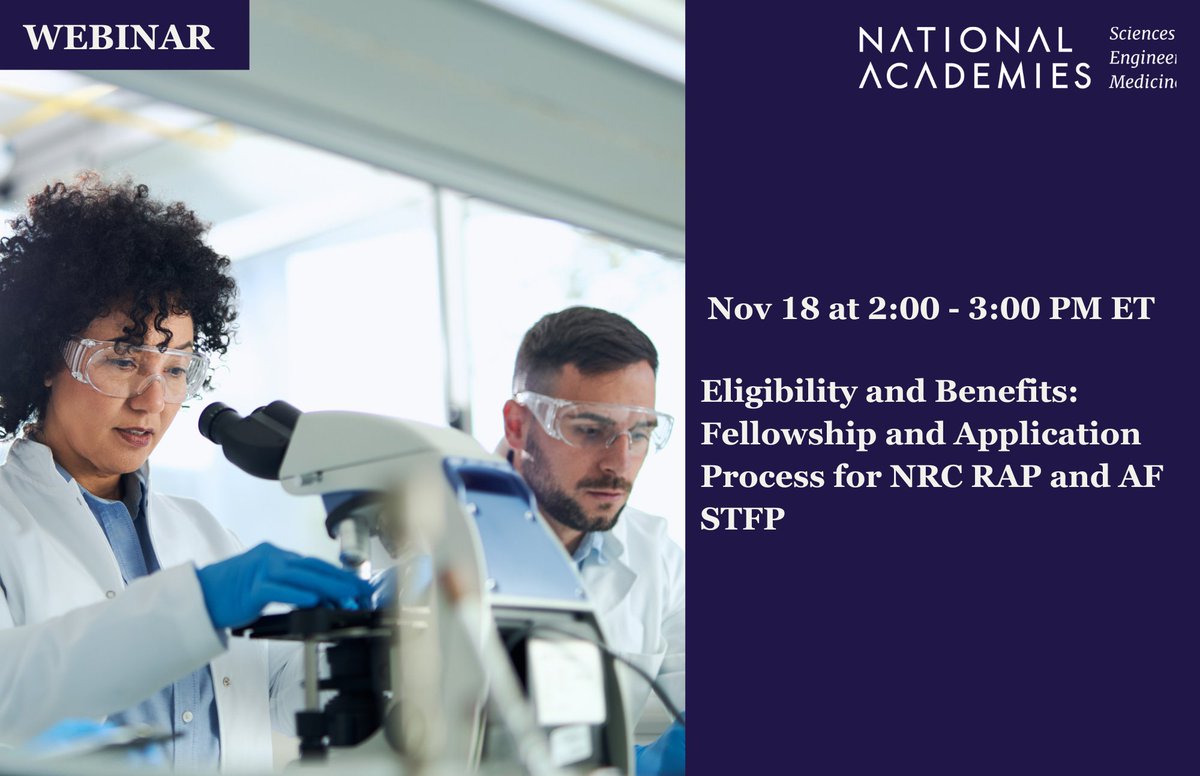 Join us Nov 18 at 2 PM ET for a webinar on fellowship eligibility and benefits!  

Register: ow.ly/hRHT50Xq9Nq