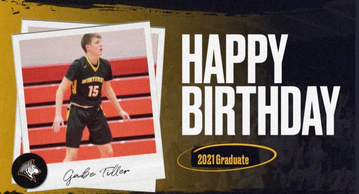 Happy Birthday today to 2021 graduate Gabe Tiller!
