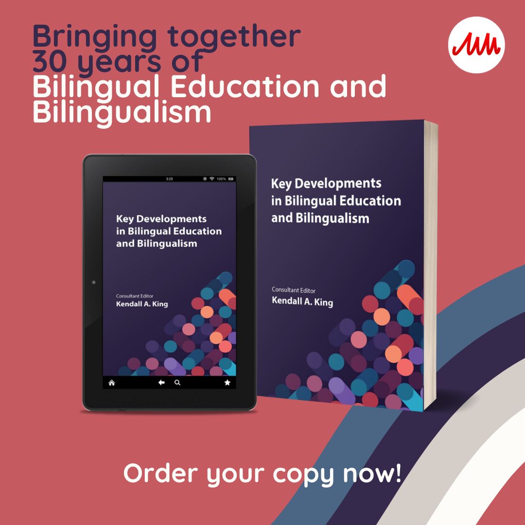 Next month we're celebrating 30 years of our Bilingual Education and Bilingualism book series with the publication of "Key Developments in Bilingual Education and Bilingualism".

Order a copy or request an inspection copy for your course here: buff.ly/U3jrhaL

#langchat