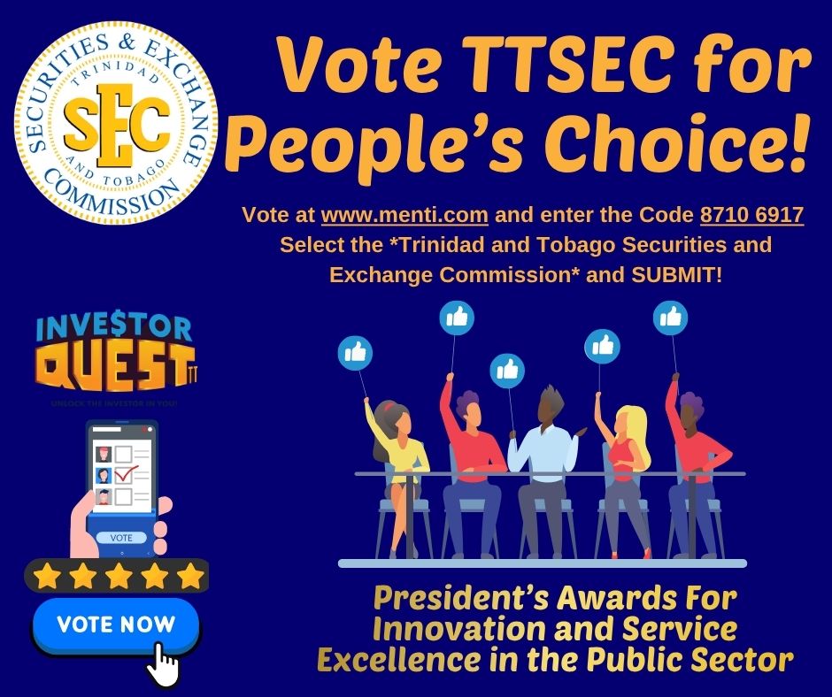 ttsec_tt's tweet image. Vote TTSEC for People’s Choice! 🗳️
Financial literacy empowers lives &amp;amp; builds a stronger future. 🌟
👉 Visit: menti.com
enter code 8710 6917, and vote for TTSEC in the IDB Pr.A.I.S.E. 2025 Awards!
#FinancialLiteracy #TTSEC #PRAISEAwards