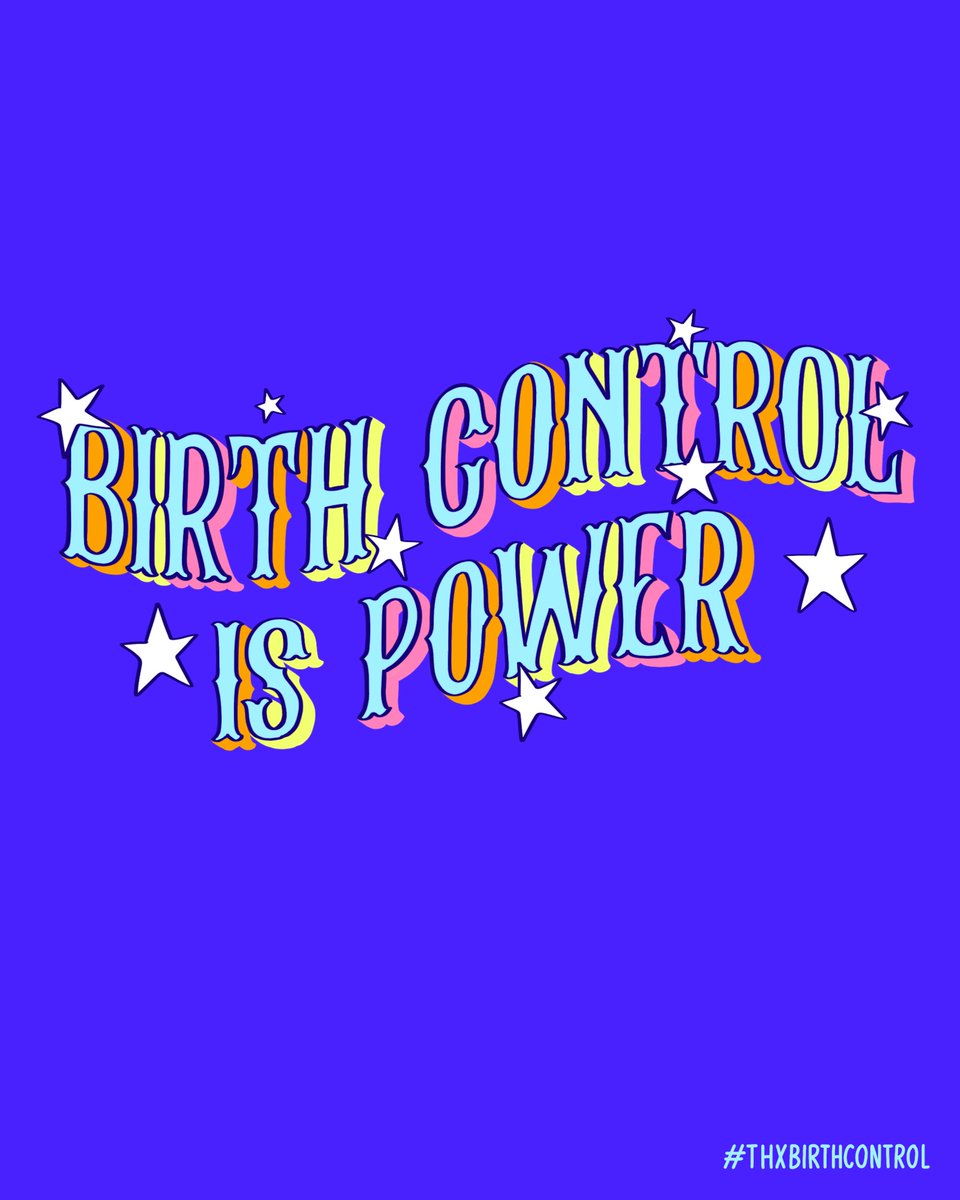 Bedsider's tweet image. Birth control helps people accomplish their goals, manage their health, and enjoy their lives. That’s something worth celebrating today and every day 🎉 #ThxBirthControl