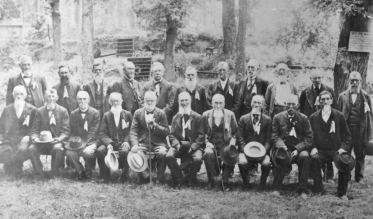 Here’s a photo of Major John R. Bricker and his G.A.R. regiment which held a reunion in Lititz Springs Park in 1902. Bricker is back row, fifth from the left. The G.A.R., or Grand Army of the Republic, was a fraternal organization made up of veterans who served in the Civil War.
