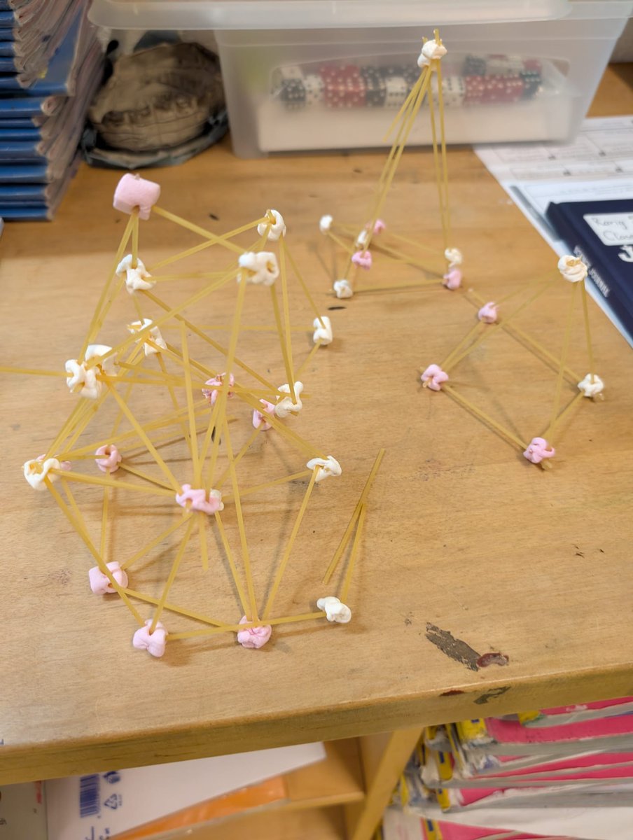 sacredheartns's tweet image. Design and make a pasta tower.  Students in Rang 5 created towers using geometric shapes and their knowledge of tall structures from around the world.  Well done everyone.  #ScienceWeek2025