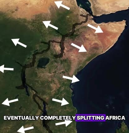 Africa is splitting in two so if countries are patient they'll get their sea access.
