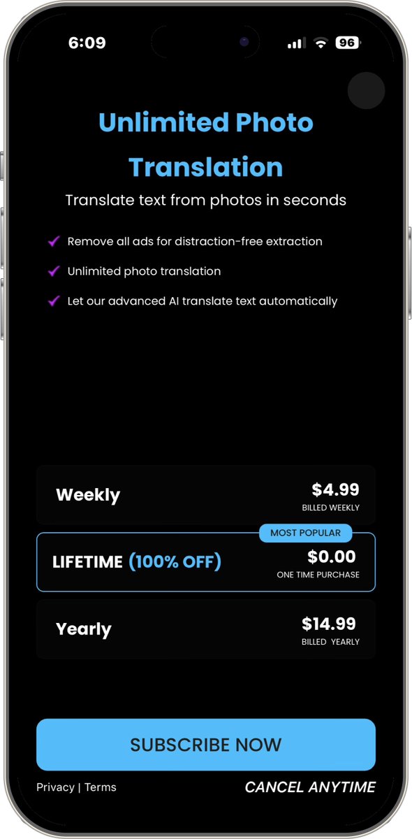 APPS_RH's tweet image. لفترة محدودة، الشراء مجاني داخل التطبيق 
لـ الآيفون والآيباد.

حملوه نصيحه 

✔️✔️✔️✔️🤙🏻🤙🏻🤙🏻

Picture Translator هي أداة ترجمة غير متصلة بالإنترنت تستخدم تقنية التعرف الضوئي على الحروف المتقدمة لتوفير ترجمات دقيقة بأكثر من 10 لغات. إنه يعمل بسلاسة بدون الإنترنت، مما يجعله مثاليا…