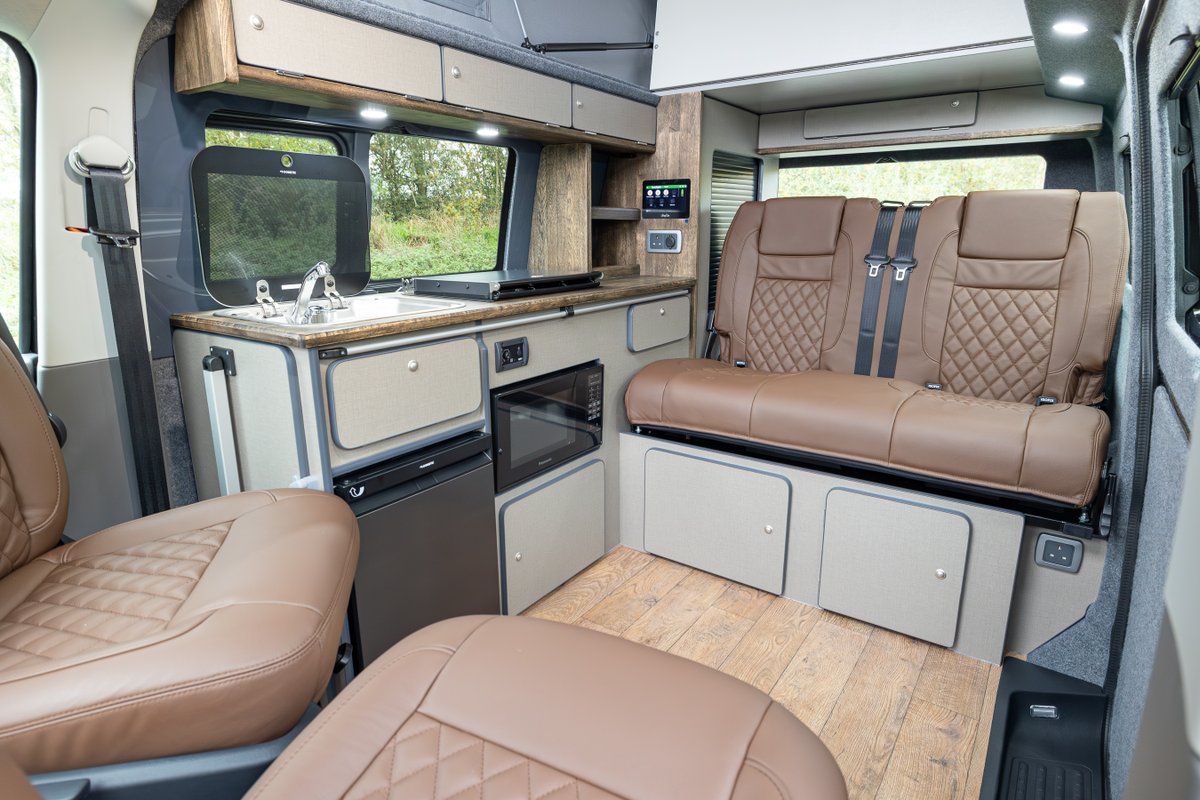 VW_Interiors's tweet photo. Introducing The Next Generation Campervan for Off-grid, Gas-free Camping.

The Pentire Explorer is the ultimate off-grid layout, featuring a cutting-edge gas free conversion built for the modern explorer who wants to go off-grid without compromising on comfort or sustainability. https://t.co/RYdNq1Dgjg