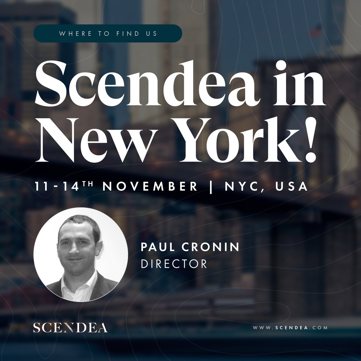 scendea's tweet image. Scendea is excited to be back in New York this week, meeting with new and existing clients. 
-
Missed the opportunity to meet? Book a virtual meeting to learn more about Scendea&apos;s services: scendea.com/contact
-
#drugdevelopment #USregulatorysupport