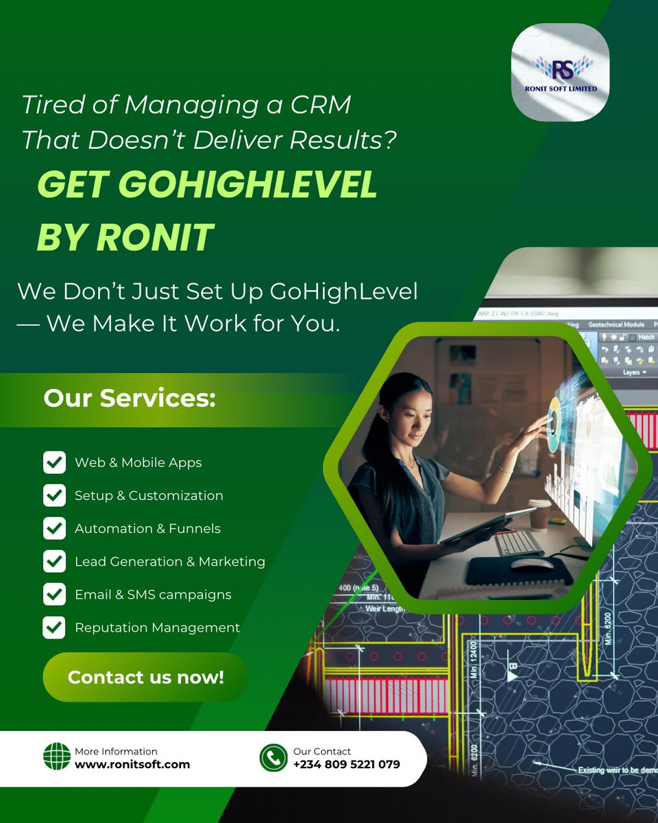 RonitSoft's tweet image. 🎯 Still paying for a CRM that isn’t making you money?
Let’s fix that — with GoHighLevel by Ronit Soft.

We don’t just install it — we make it work.
💡 Automate.
📈 Generate real leads.
💬 Run campaigns that actually convert.

#RonitSoft #GoHighLevel #BusinessGrowth #Automation