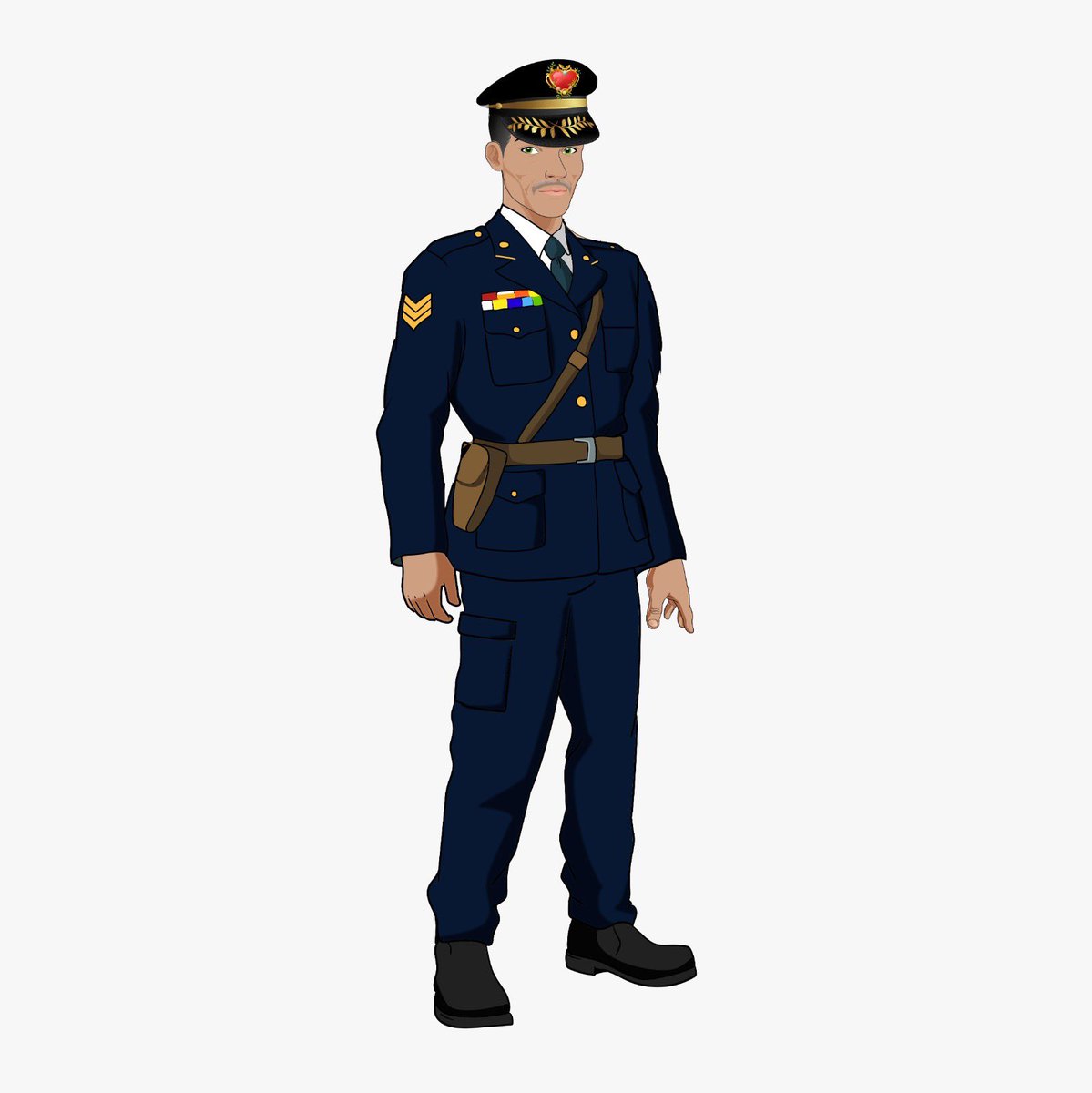 He’s disciplined, sharp, commanding and intelligent. As to be expected from Corazon’s military representative: General Nathan Rose.