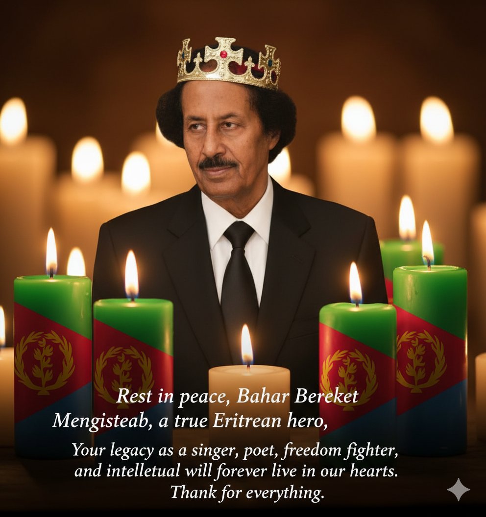 natzem's tweet photo. Eritrea is mourning the loss of legendary artist and patriot, Dr. Bahar Bereket Mengisteab, who passed away today at 89 years old.
 Rest in Peace! #Eritrea https://t.co/5agQyXkCJh