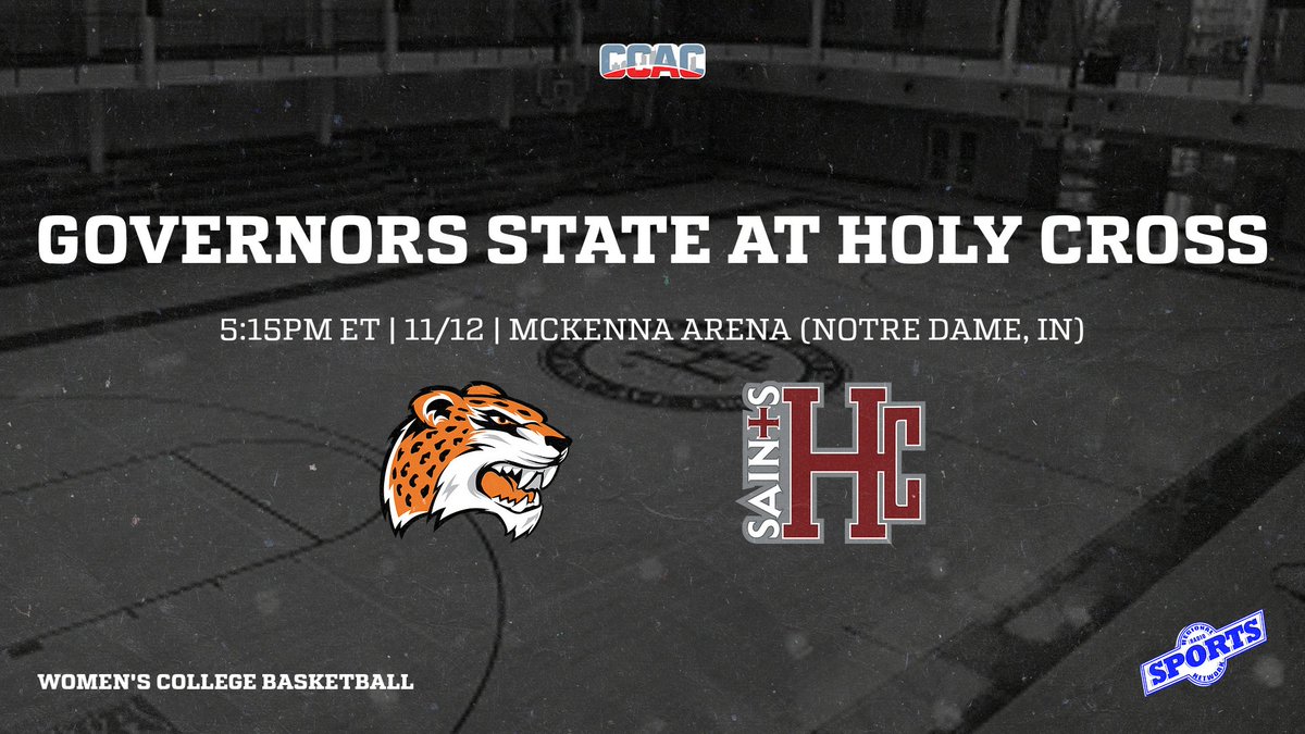 Women's college basketball tonight as the Holy Cross Saints host the Governors State Jaguars! Join Tanner Camp and Ron Hecklinski at 5:15PM ET for pregame coverage from McKenna Arena! You can watch and listen on rrsn.com video and our Facebook page!