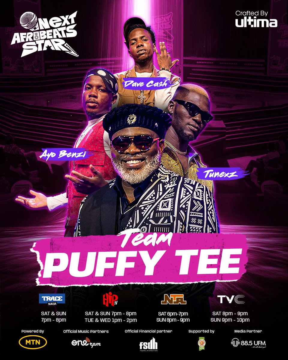 They say DON’T GET IT TWISTED 👀
And maybe you shouldn’t because this team aren’t playing safe. 😌

Get ready! <a href="/itspuffytee/">Puffytee</a> and his team  mean business. 🥳🔥

#nextafrobeatsstar #teampuffytee