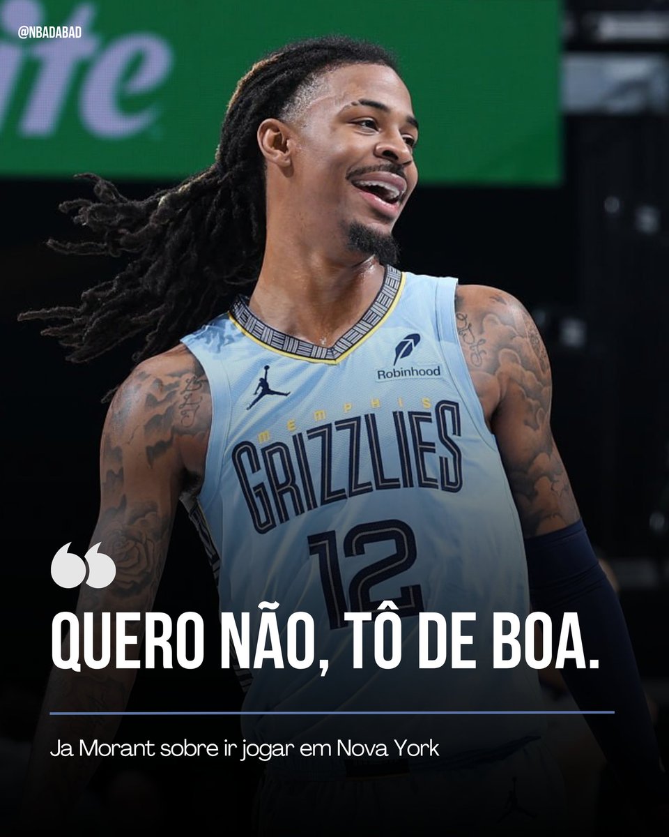 NBAdabad's tweet photo. Ja Morant tá entregando as melhores frases da temporada https://t.co/WNUaWCU7p4