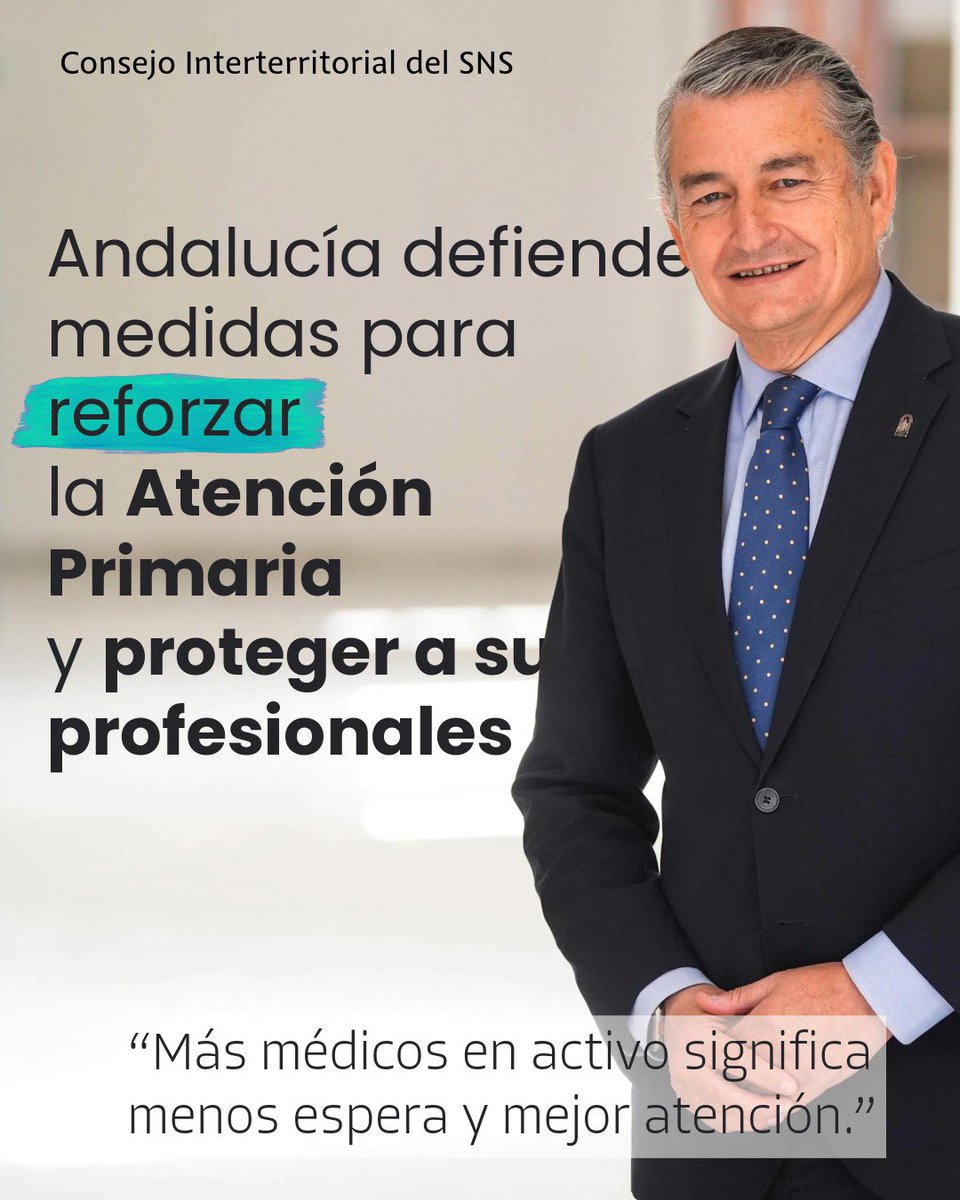 antoniosanz's tweet image. ❌ No es comprensible que el Gobierno de Sánchez siga de perfil mientras faltan médicos en todo el país.

👉 #Andalucía pide al Ministerio prorrogar la jubilación activa para que médicos y pediatras puedan seguir en activo hasta los 72 años.

Cada médico que se pierde son miles…
